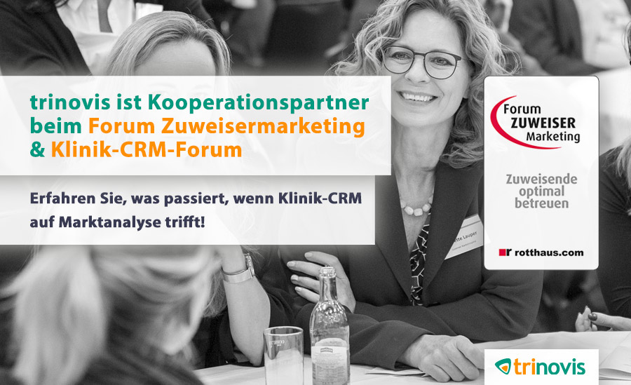 trinovis Partner beim Forum Zuweiser und Klinik-CRM-Forum 2023