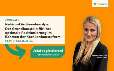 trinovis Webinar: zum Grundbaustein für eine optimale Positionierung im Rahmen der Krankenhausreform