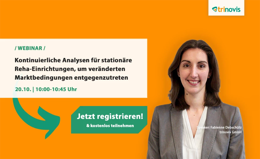 trinovis Webinar: Kontinuierliche Analysen für stationäre Reha-Einrichtungen