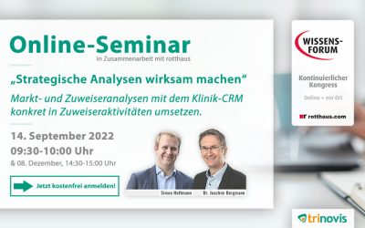 rotthaus Online-Seminar „Strategische Analysen wirksam machen“ mit Dr. Joachim Bergmann